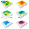 colorful 6pcs,square