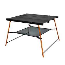 Light-weight Aluminum Frame Fabric Material Portable Outdoor Indoor Travel Camping Moon Folding Table