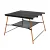 Light-weight Aluminum Frame Fabric Material Portable Outdoor Indoor Travel Camping Moon Folding Table NO 1