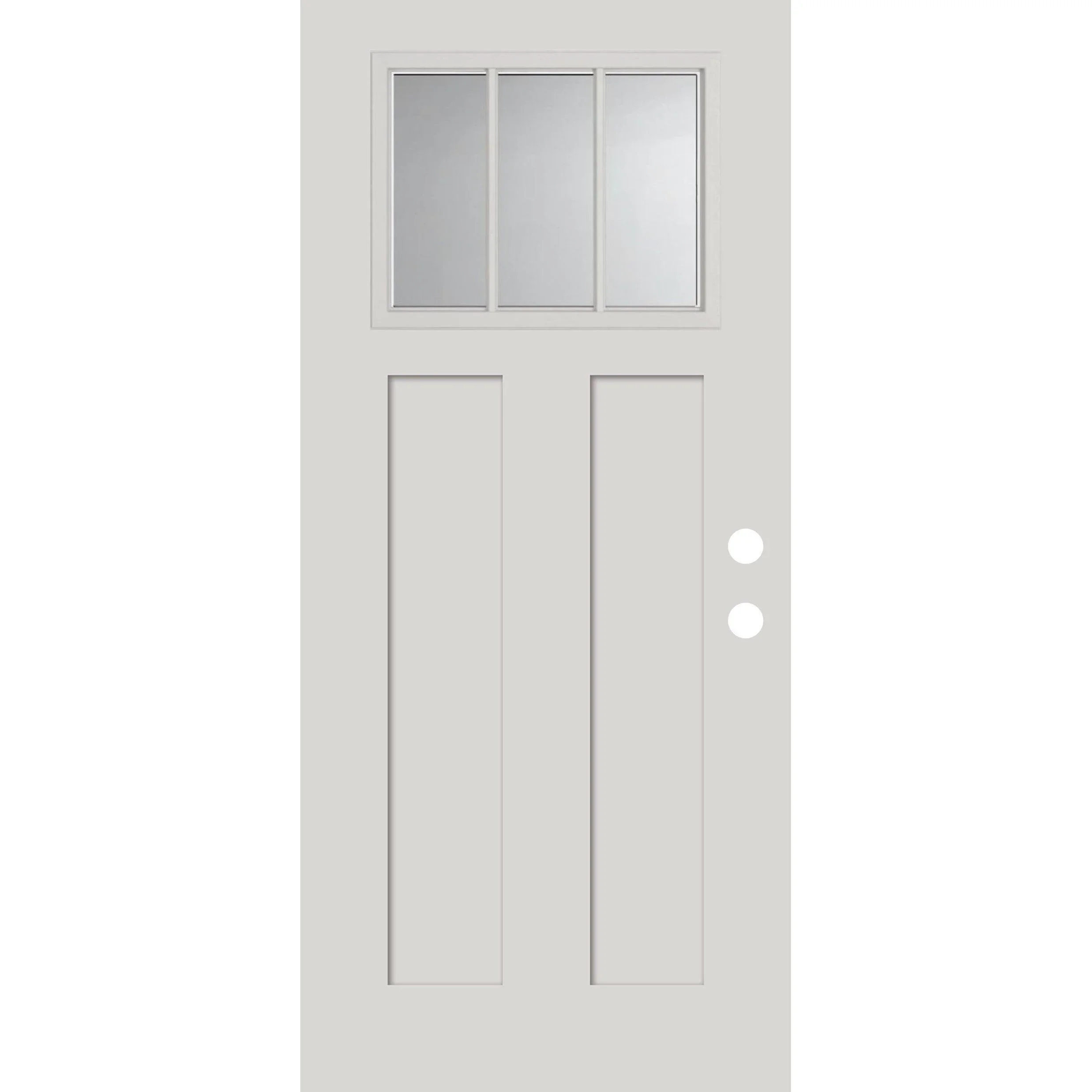 Craftsman style Fiberglass entry doors insulated glass Mobile home front doors