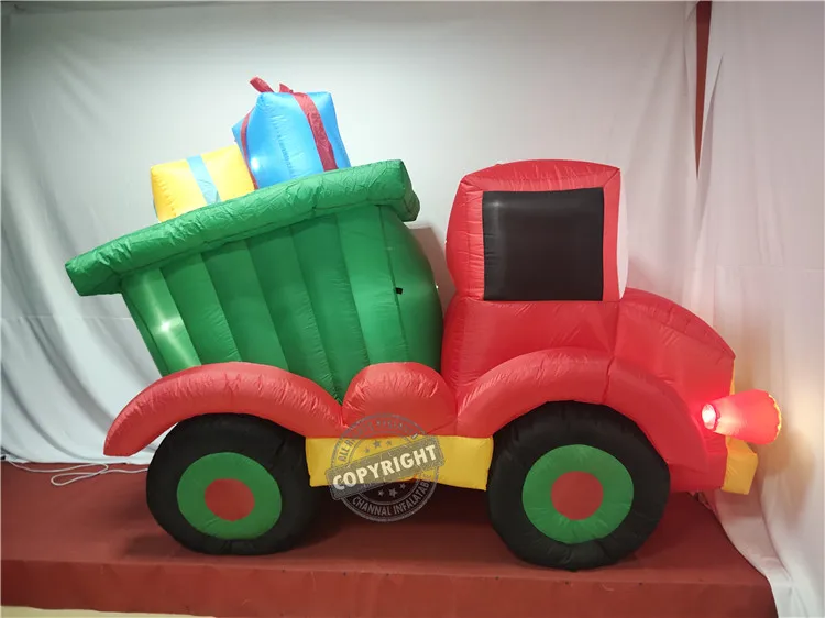 6ft Tall Christmas Santa Inflatable/airblown Inflatable Dump Truck With