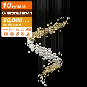 Hot Sale Modern Glass Ball LED Chandelier With UL Compliant for Indoor Decorations and Bar KTV Hotel Lobby Villa Wedding Hall