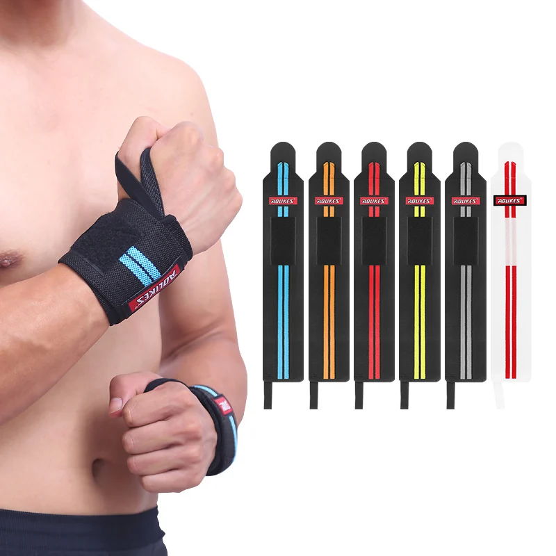 Aolikes Adjustable Elastic Wristbands Supports With Thumb Loop for Sports Wrist Protectors for Men and Women