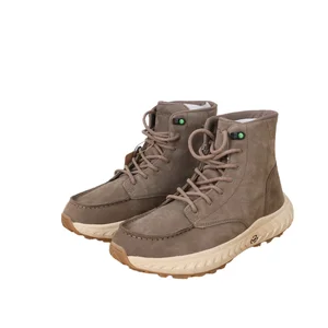 Genuine Leather First-Layer Cowhide Lace-Up Ankle Boot Cushioned Insole Anti-Slip Soft Rubber Outsole Autumn/Winter Light