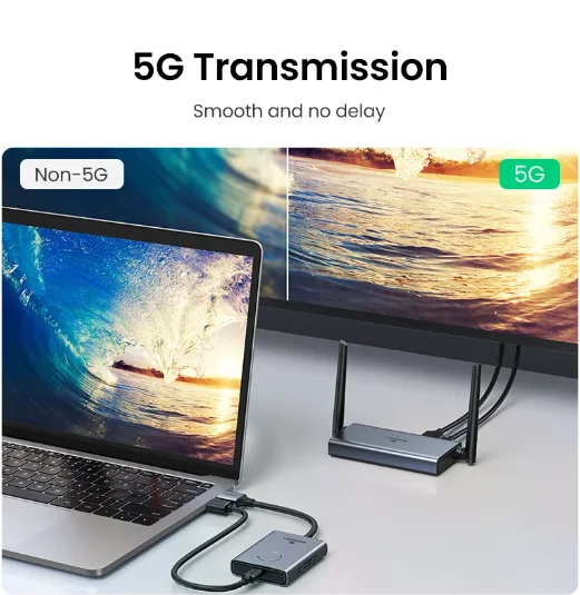 UGREEN CM506 Wireless HDMI Extender Kit - 5G 50M Transmission for