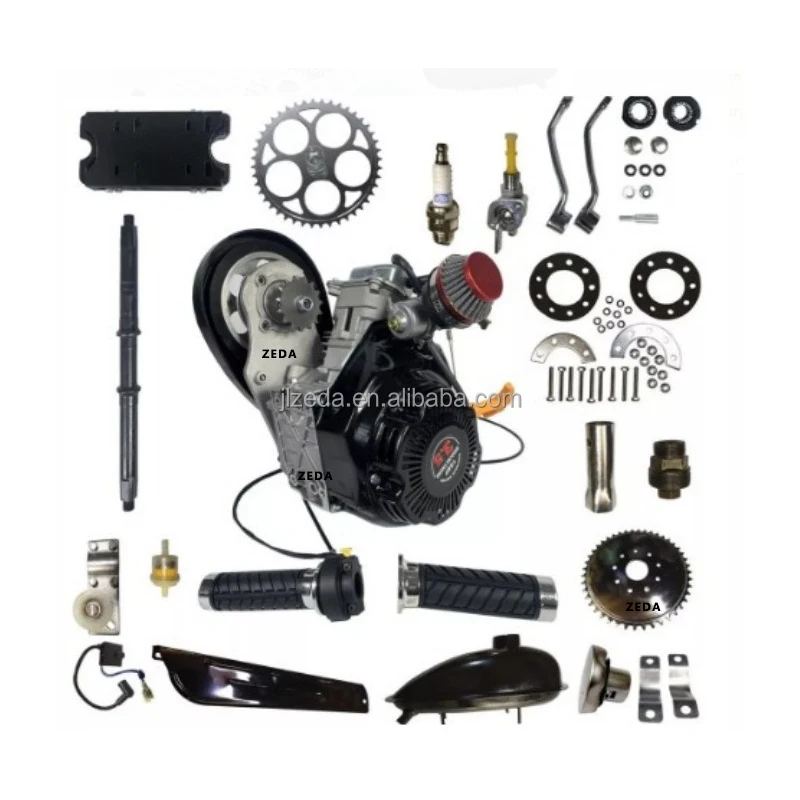 ZEDA 49cc 4 Stroke Engine with Belt Drive for Motorized Bikes