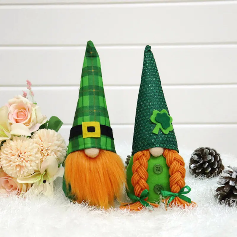 Saint Patrick's Day Decoration Gnome Dolls With Green Shamrock Hats To Irish  Decor - Buy Saint Patrick's Day Decoration Gnome Dolls With Green Shamrock  Hats To Irish Decor Product on