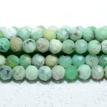 Natural Variscite Faceted Round Beads 2.5mm