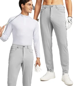 Summer Business Casual Solid Color Versatile Men's Trousers for Work Loose Three-proof Cool and Breathable Casual Western Pants