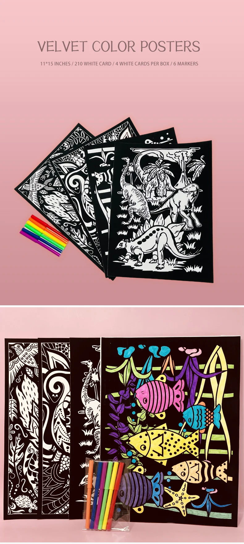 Felt coloring posters!  Fuzzy posters, Coloring posters, Coloring sets