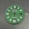 S Style Green Dial Silver Index