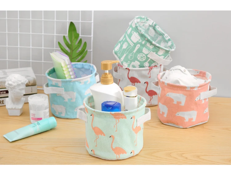 Customized Polyester Dirty Clothes Storage Bucket Home Hamper Bathroom Large Capacity Foldable Laundry Basket Carton Box 10pcs supplier