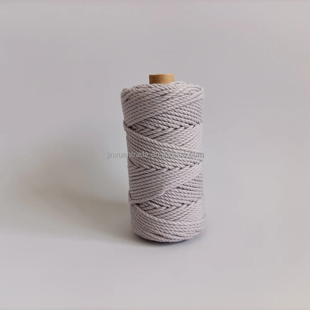 35colors 3ply hilo macrame 3mm cotton