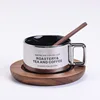 sliver gloden cup&Wooden Plate&Stir stick