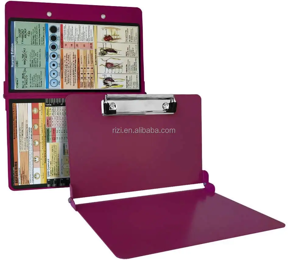 Лидер продаж Amazon Многоцветный зажим для медицинской папки из алюминиевого сплава с пользовательским логотипом складная клипса