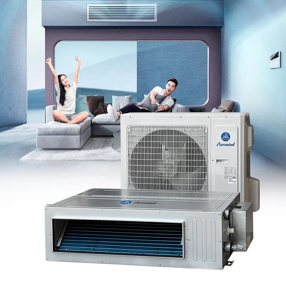 Gree Concealed Duct Air Conditioner Cooling Heating Fast Hvac System Fan  Coil Indoor Unit