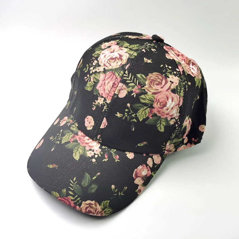 Floral Print Baseball Cap - Adjustable Dad Hats for Women display picture 3