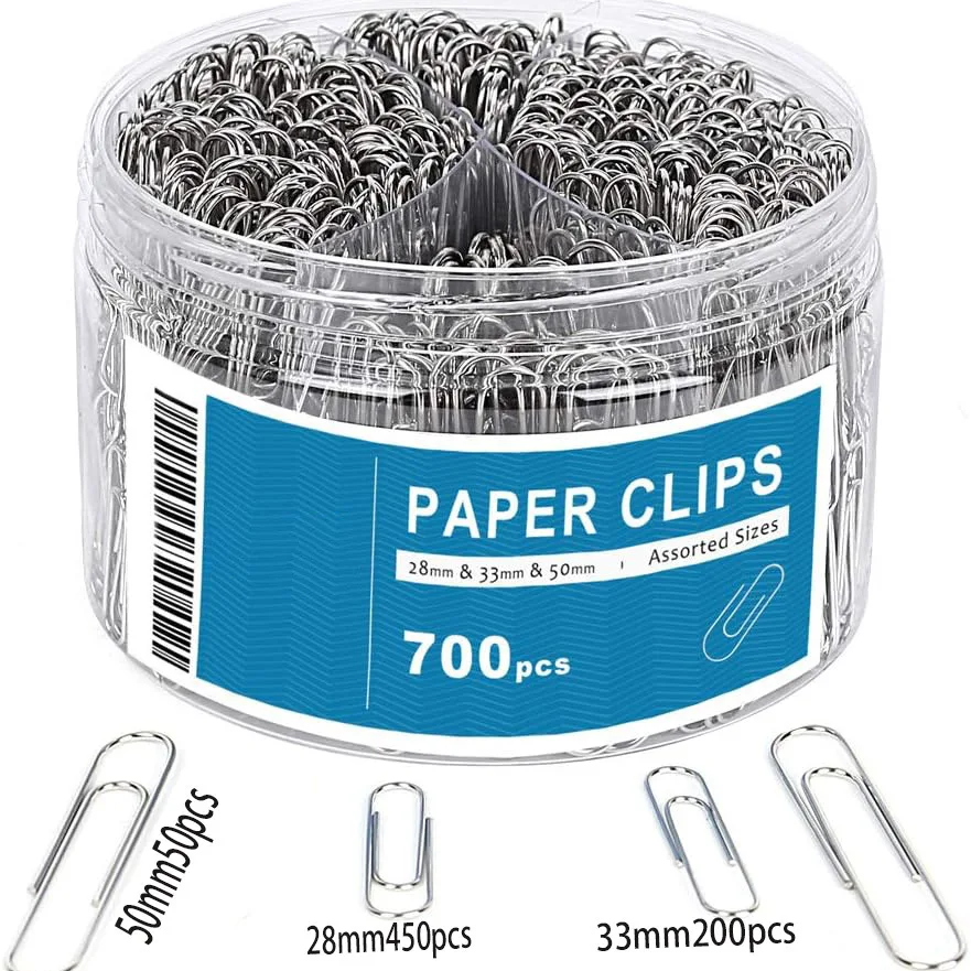 Hot Wholesale Custom Logo Reusable Colorful Paper Clips in Office Stationery Promotional Business Gifts