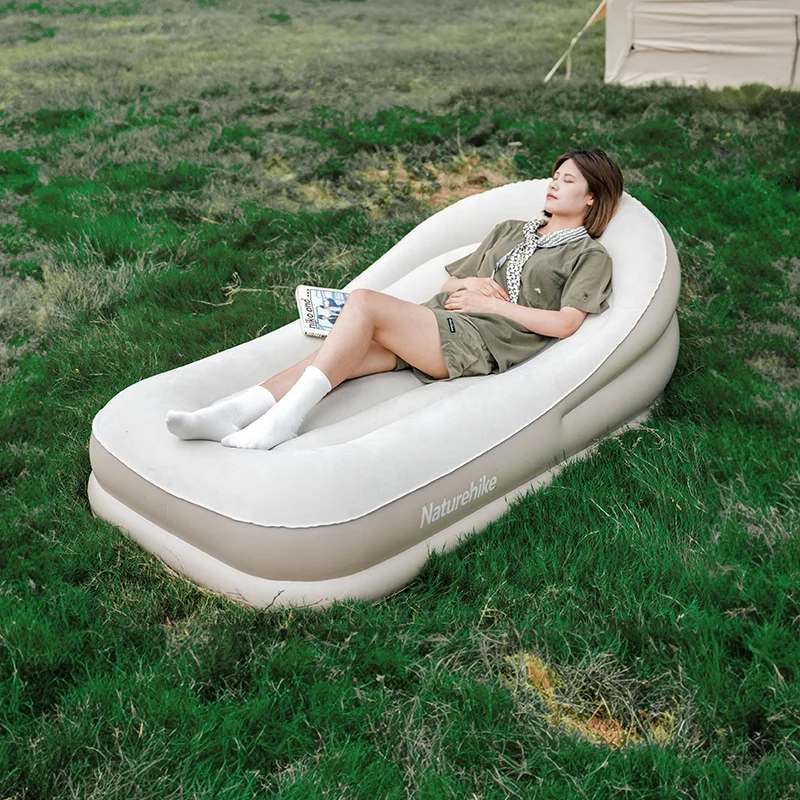 Naturehike outdoor camping Automatic inflatable sofa build-in air pump with pillow