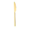 Coltello principale dorato con manico quadrato