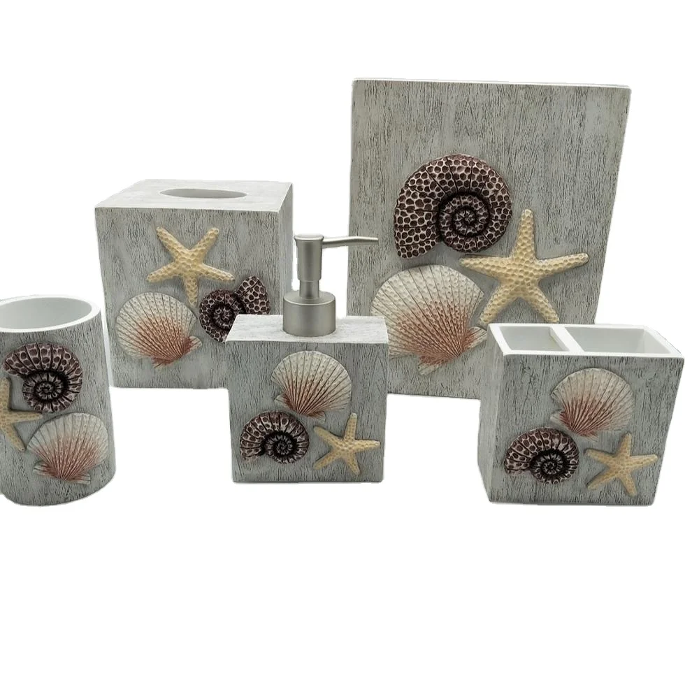 Coastal Shell Bathroom Accessories