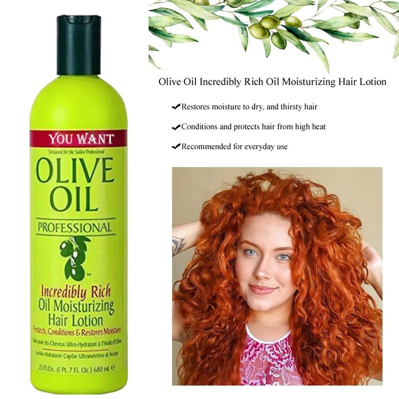 Hot Product Olive Oil Moisturizing Hair Lotion For Dry Hair Prevent