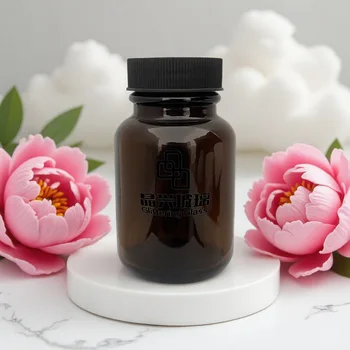 60ml Clear Glass Spray Bottle Screw Cap Skin Care Serum