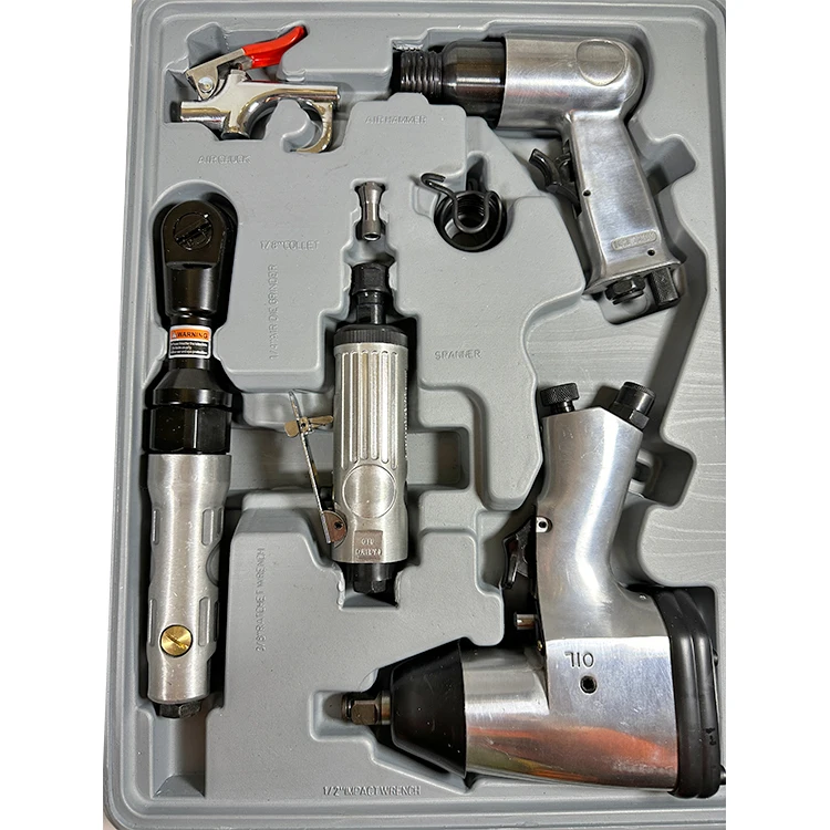 Air Compressor Tool Kit 71 Pcs Air Tool Set Air Impact Wrench Ratchet  Wrench and Accessories Kit With Storage Case