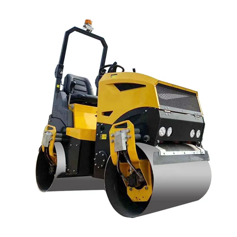 1 Ton 1.5 Ton 2 Ton 3 Ton Ride-on Diesel Gasoline Tandem Drum Asphalt Soil Vibratory Compactor Baby Road Roller