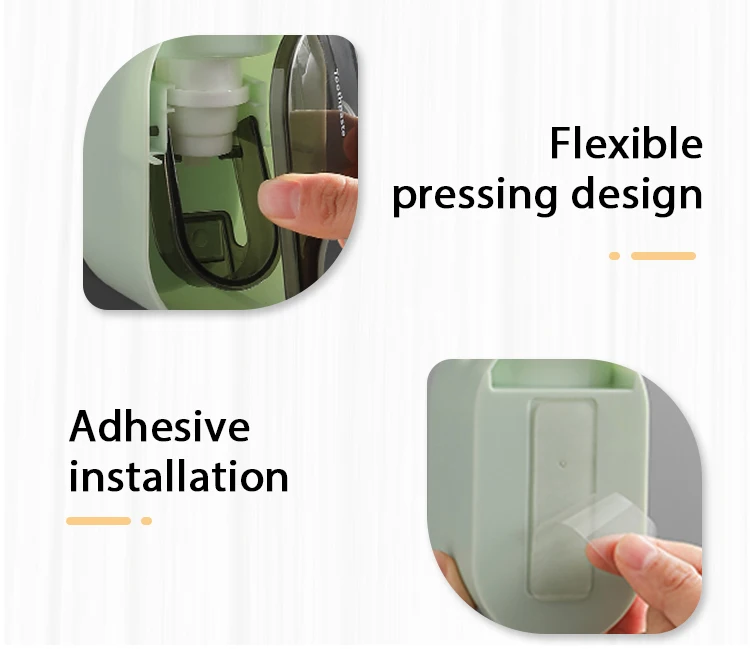 New Design Wall Mounted Plastic Automatic Toothpaste Dispenser