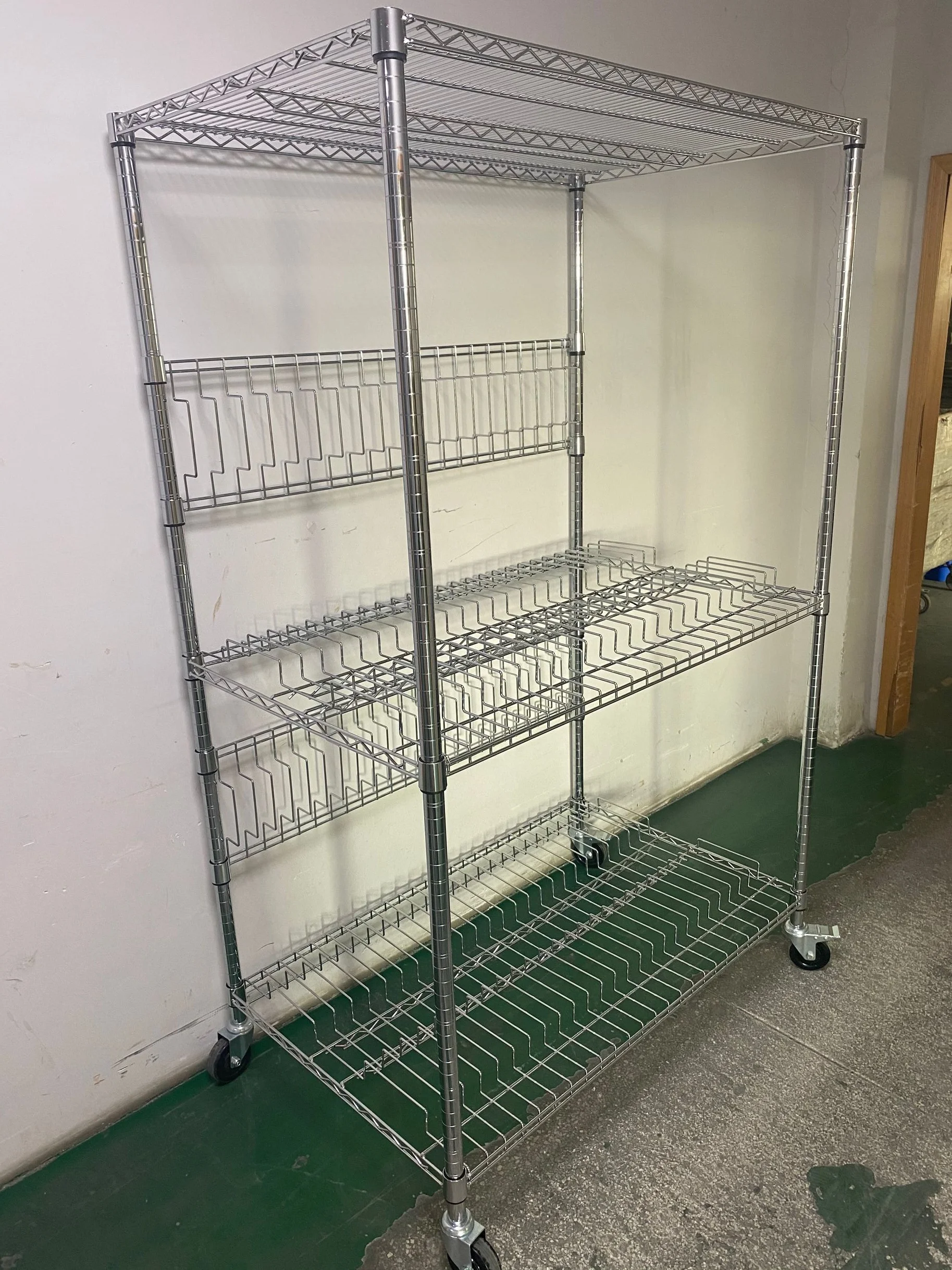SMT Stencil Storage Rack Unit Stencil Rack Trolley