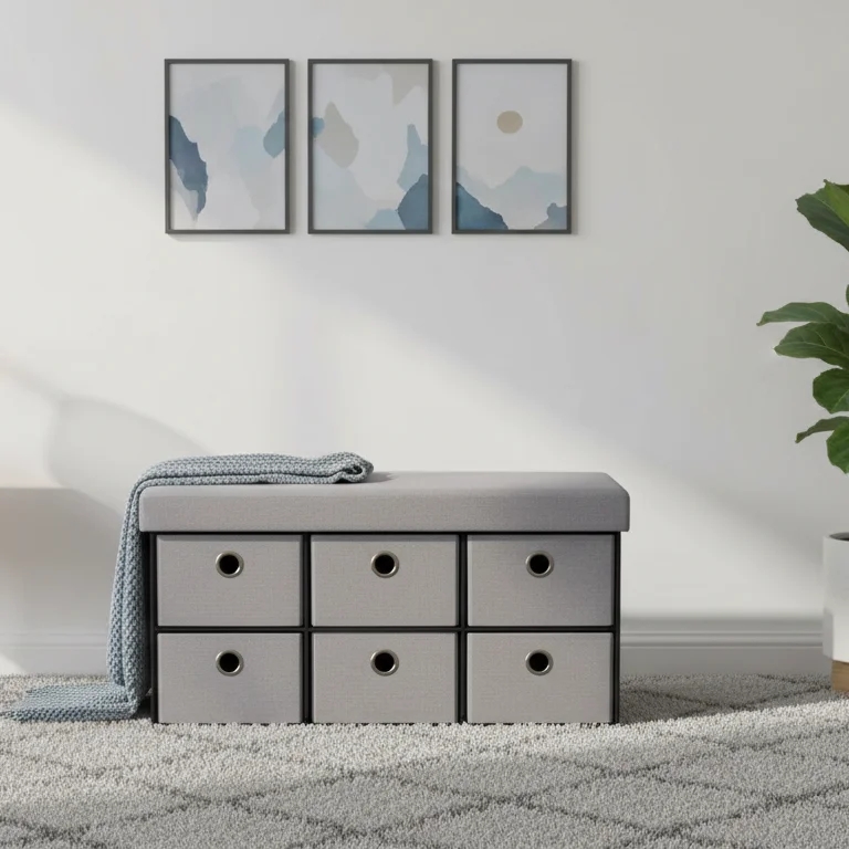 Customized Factory Wholesale New Storage Ottoman with Drawers Storage Ottoman Hot Long Bench with Drawers