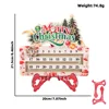 Christmas tree red box countdown ornament