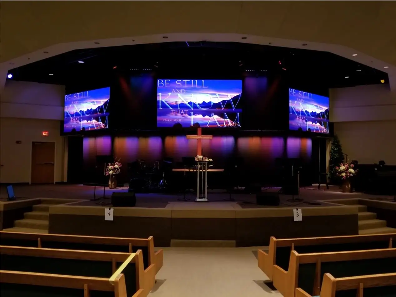 Christian Church Stage Background Background P3.91 Led Screen Display