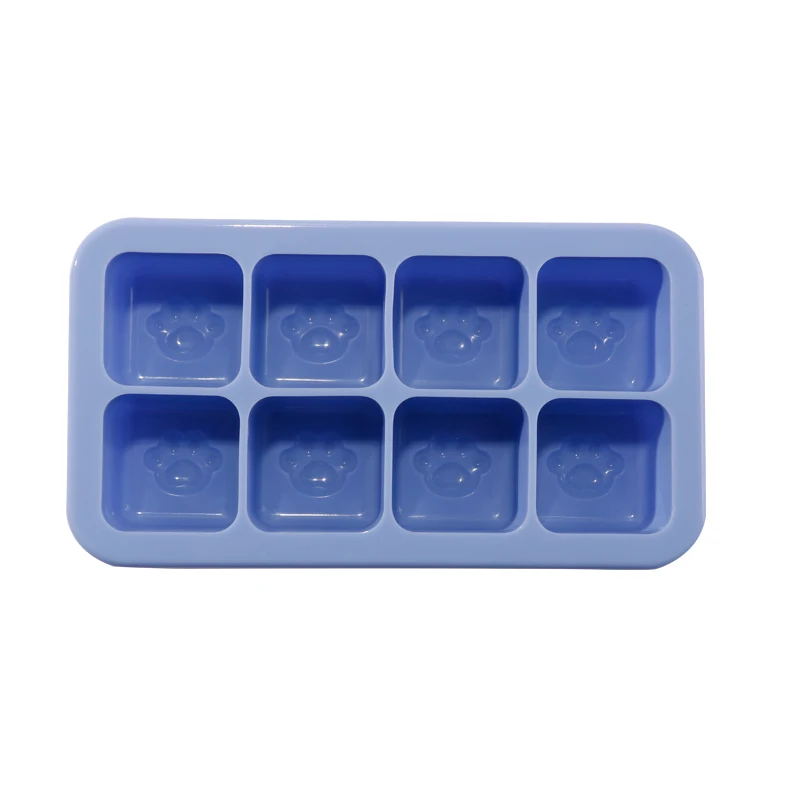 Ever Soul LFGB Approved BPA Free Soft Silicone Rectangular Food Freezer Tray Baby Feeding Dining Essential