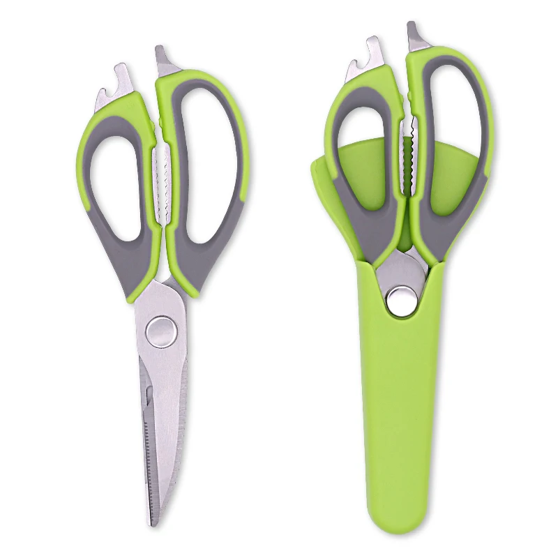 Fridge Multipurpose Kitchen with Magnetic Holder Cover Chicken Bone Cutting Bone Scissors Take Apart Kitchen Shears