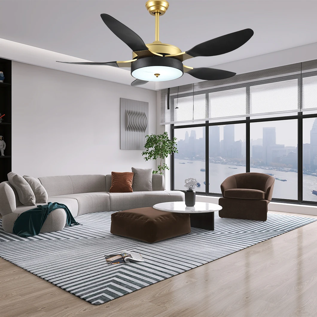 White Metal Classic HCA088 Chandelier Home Hotel Ceiling Fans with Remote Control