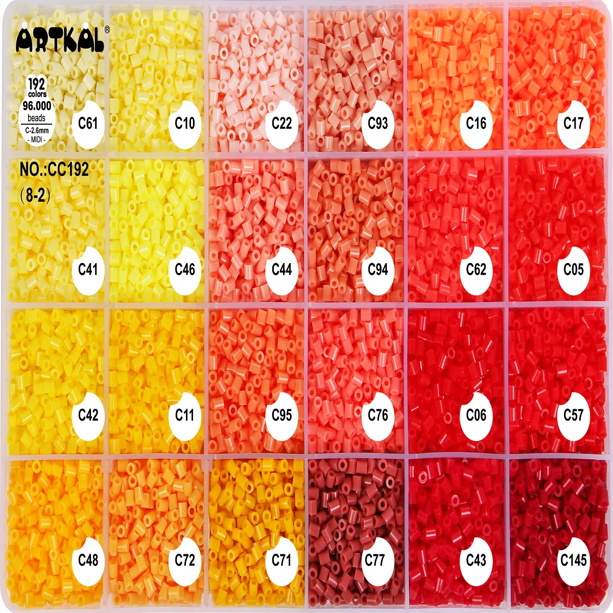 Artkal C-2.6mm Mini Beads - 192 Colours Box Set