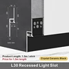 L30 Recessed Light Slot / Crystal Ceramic Black / 1.5m