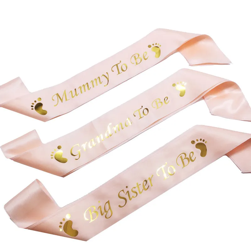 Aunty To Be Rzctukltd Baby Shower Blue Sashes Mummy to be Nanny Aunty Big Sister & Grandma to be sash 