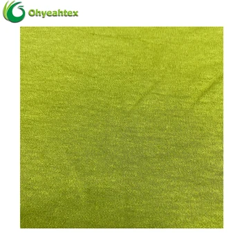 Organic Sustainable Knitted Interlock Jersey Bamboo Hemp Fabric For T-shirt