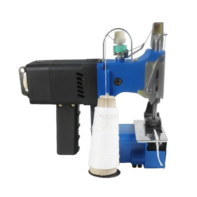 Automatic Cutting Electric Portable Handheld Non Woven Small Sacks Bags Closer Sewing Machine