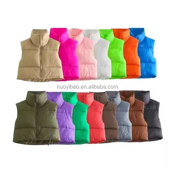 latestNew Designer Puffer Vest Women Duck Down Women's Puffer Waistcoats Bubble Vest For Womenwholesale