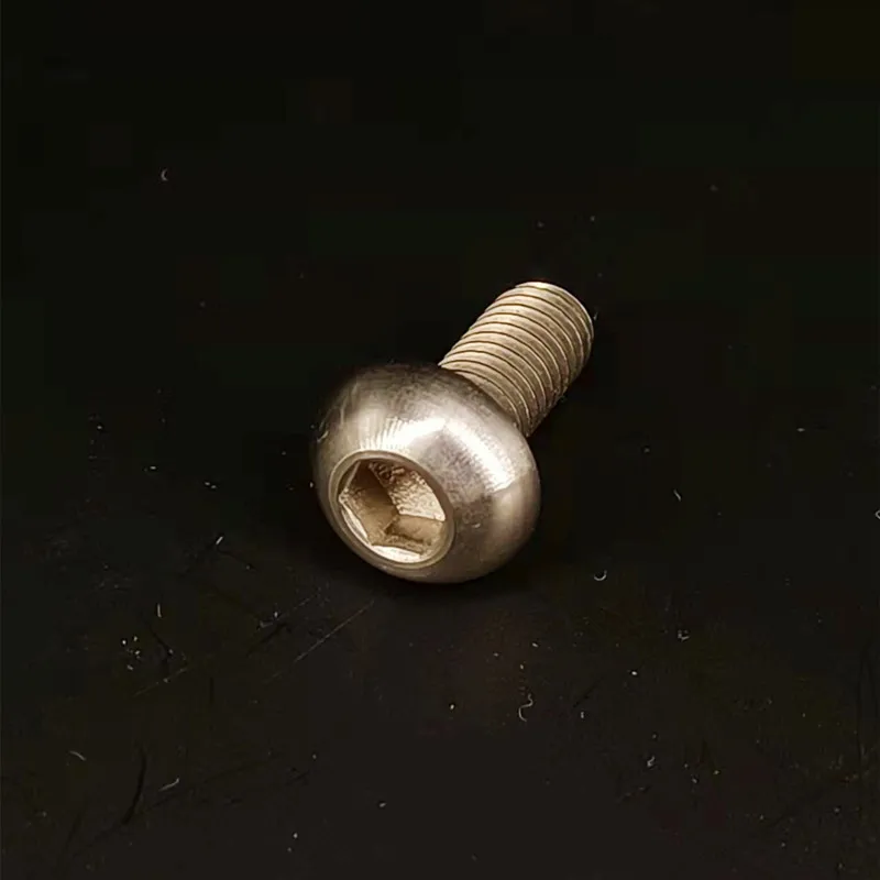 Titanium Button Head Screw M3 M4 M5 M6 M8 M10  Titanium Alloy Bolt for Motorcycle