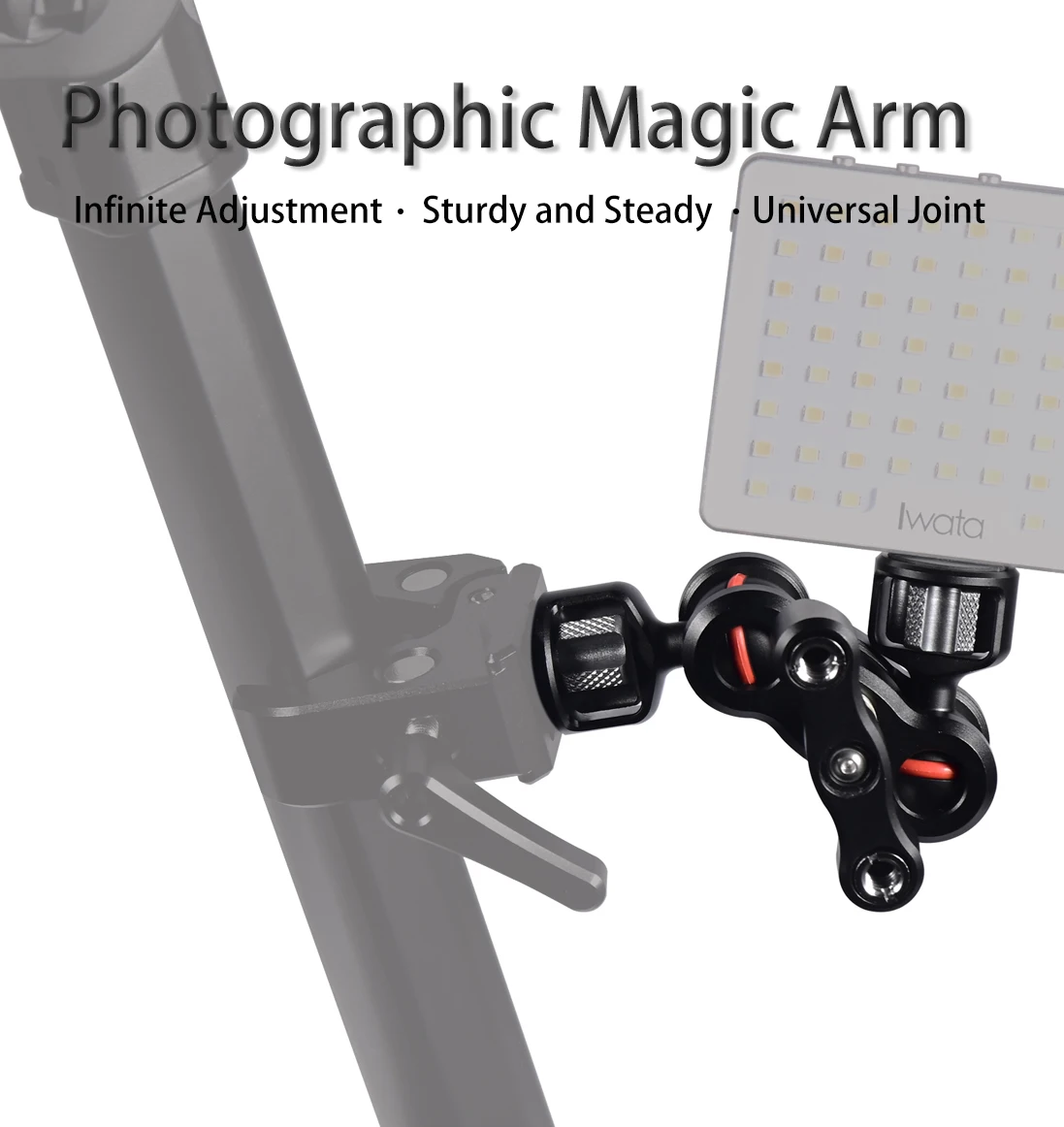 Madoffut Articulating Magic Arm Monitor Mount With 1/4" Screw Double