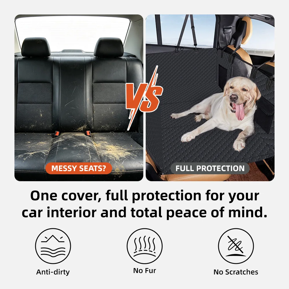 Wholesale Waterproof Oxford Eco-Friendly Pet Back Seat Cover 600D Heav - product detail 3