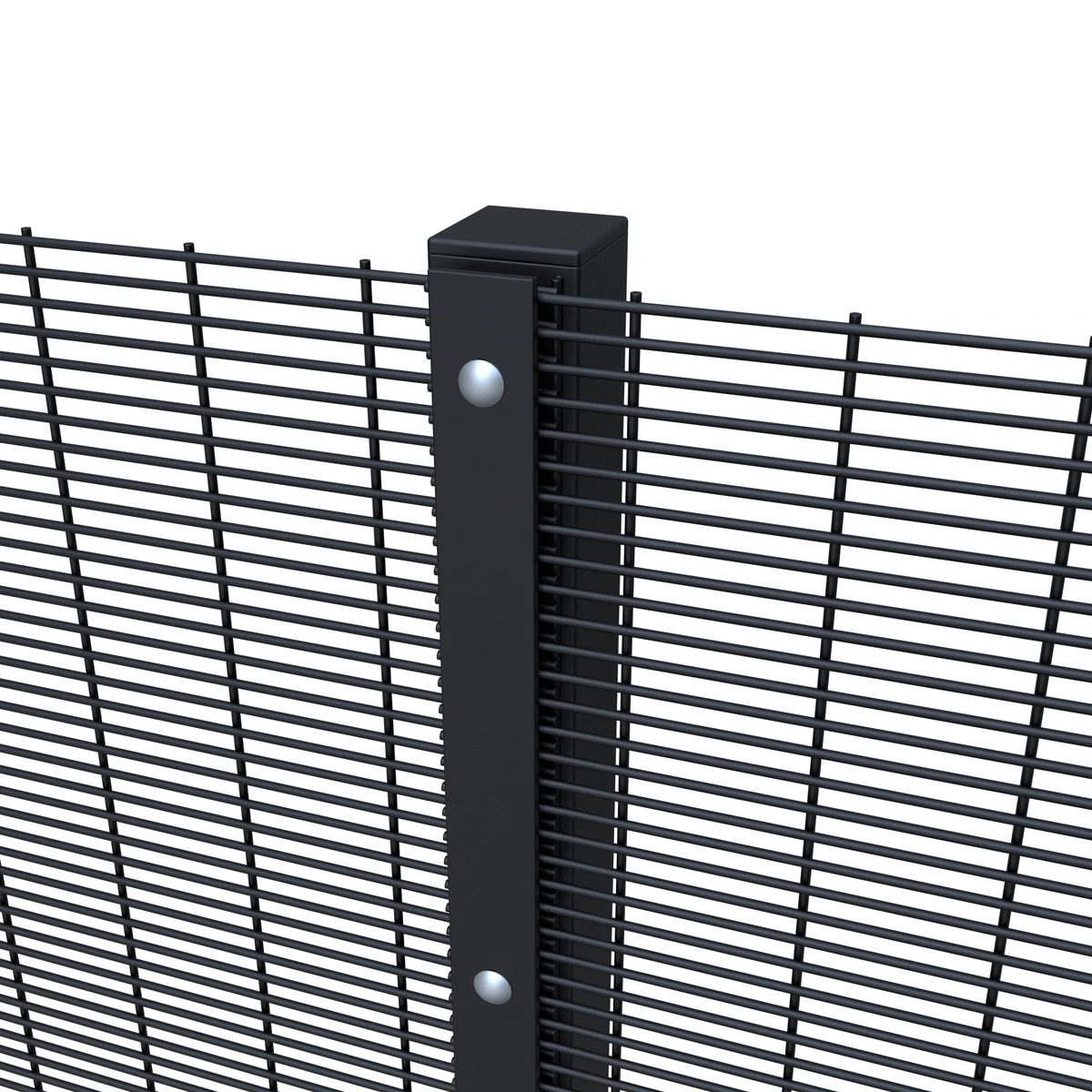 Wholesale Factory Price Decorative Green Vinyl Coated Heavy Duty Welded Wire Mesh Fence 358 Anti Climb Security Fence for Sale