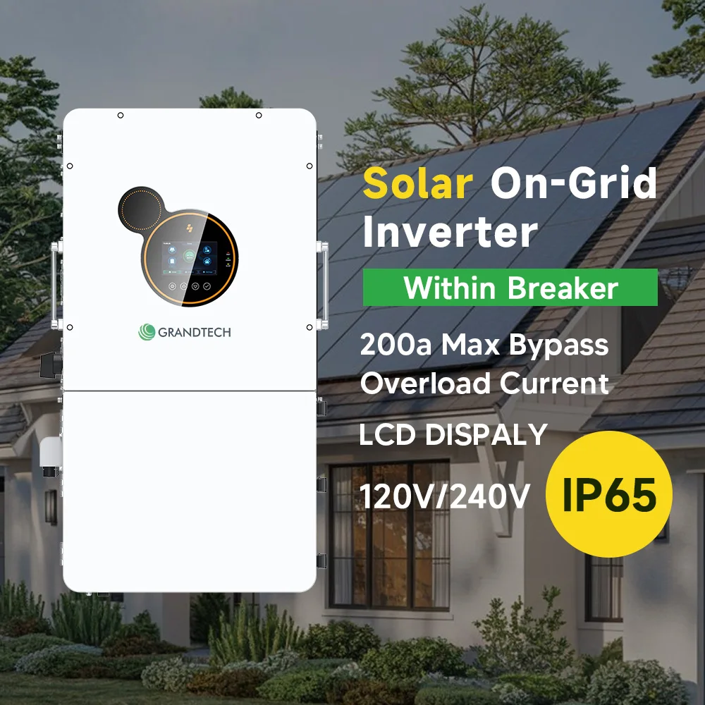 SRNE 12 kW, 8 kW, 120 V / 240 V kintamosios srovės vienfazis / su atskirais fazėmis / trifazis hibridinis invertorius, 48 V nuolatinės srovės, 240 A, palaiko lygiagretųjį MPPT veikimą, hibridinis saulės energijos invertorius