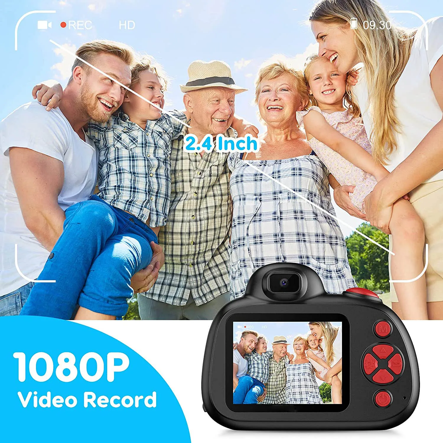 Upgrade Kids Dual lens Selfie Camera 1080P Digital Child Video Camcorder HD Mini Compact Cameras