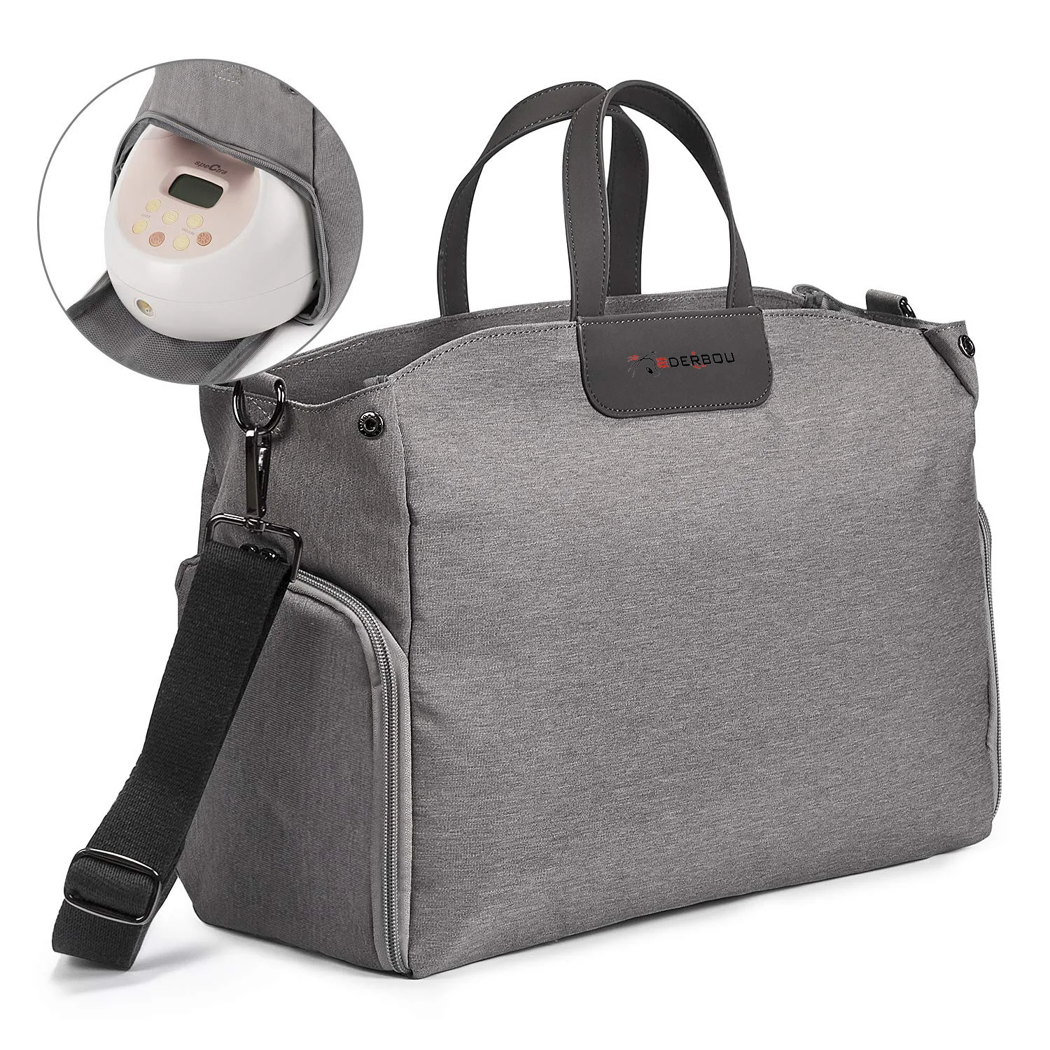 Damero Sac De Tire-Lait Portable Compatible Avec Les Tire-Lait Elvie Et Willow, Sac De Transport Avec Sac De Glace Pour Tire-Lait Portable, Biberons, Pièces De Pompe